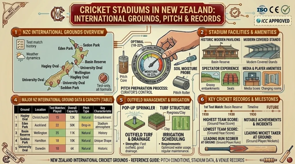 Cricket Stadiums in New Zealand