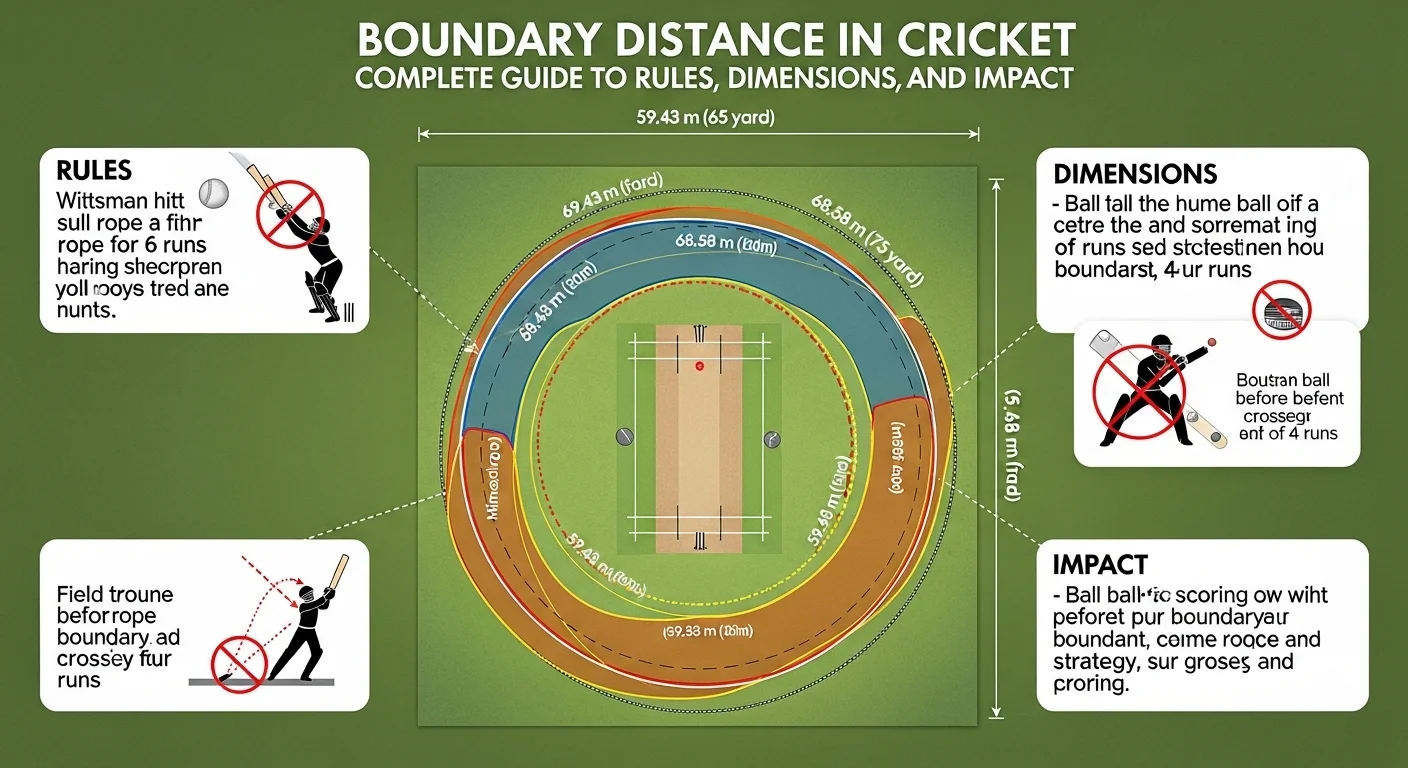 Boundary Distance in Cricket: Complete Guide to Rules, Dimensions, and ...