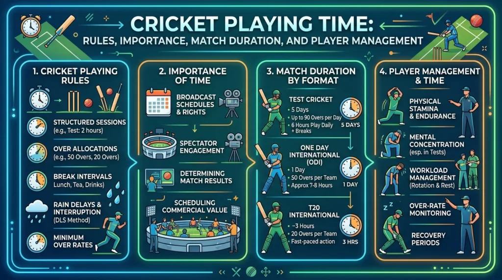 Playing Time in Cricket
