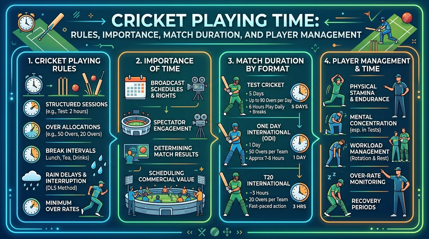 Playing Time in Cricket