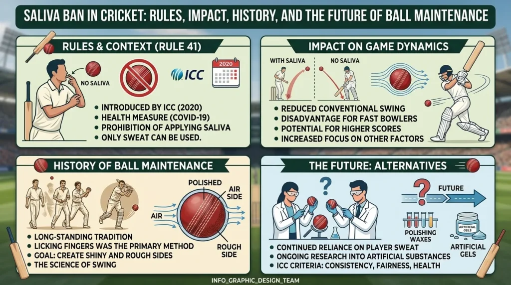 Saliva Ban in Cricket