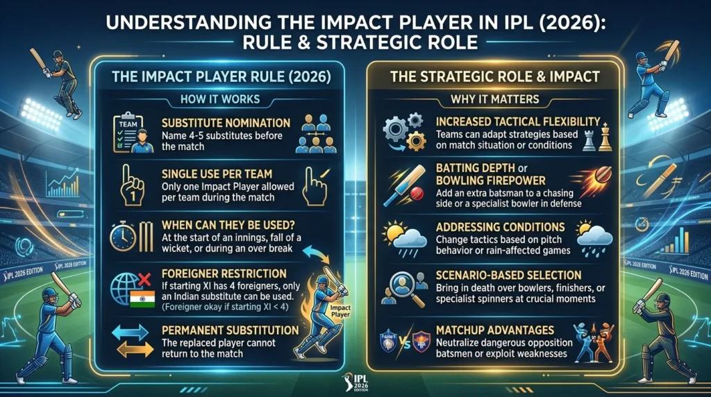 What Is Impact Player in IPL? Rule and Role?(2026)