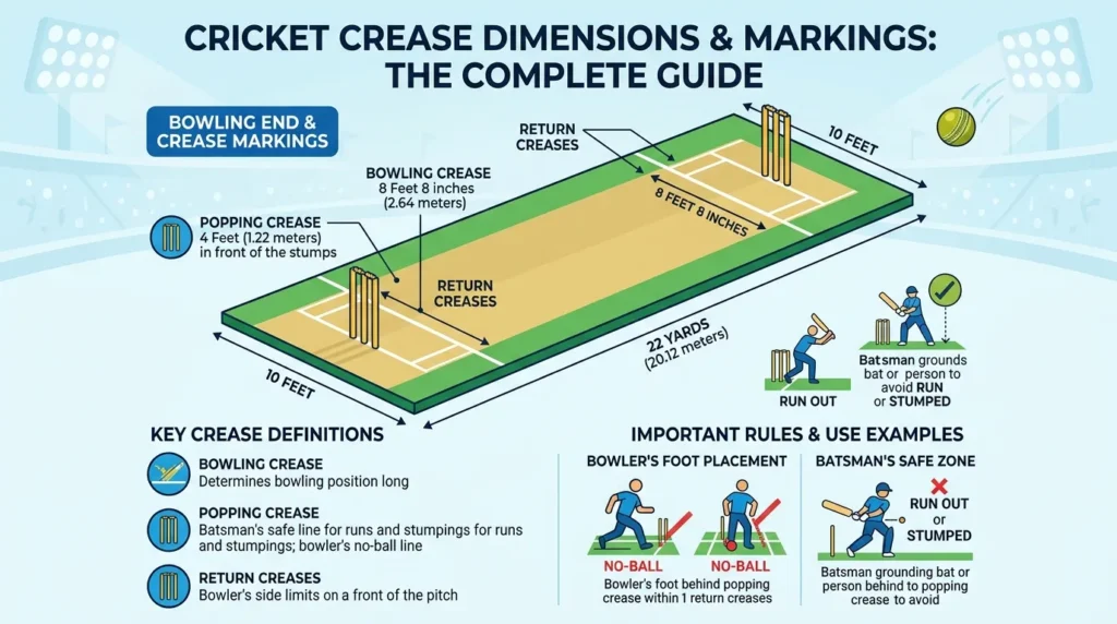 Cricket Crease Dimensions
