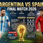 Argentina vs Spain Final Match 2026