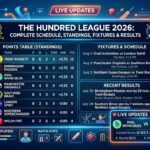 The Hundred League Matches 2026