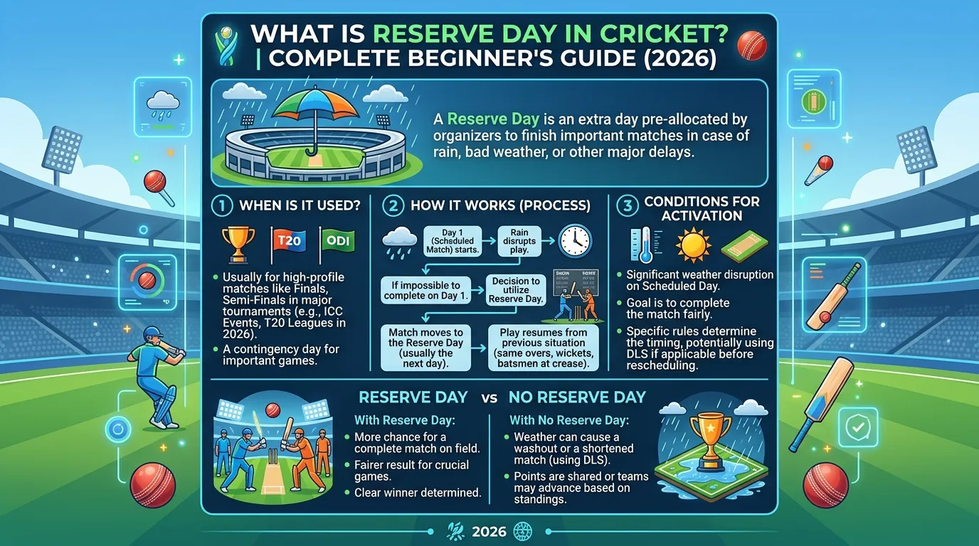 What Is Reserve Day in Cricket?