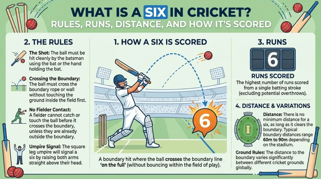 What is Six in Cricket