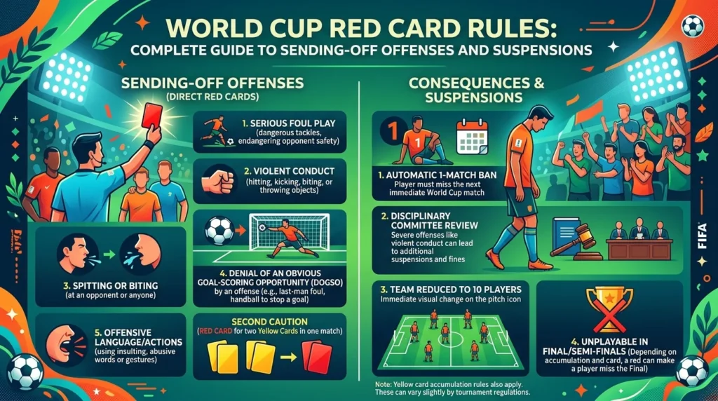 World cup red card rules