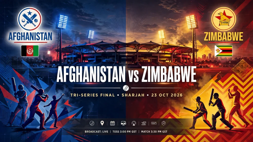 Afghanistan vs Zimbabwe, Tri-Series Final 2026: Date, Time, Venue, Squads & Where to Watch