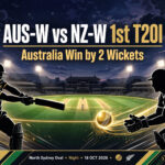 Australia Women vs New Zealand Women, 1st T20I 2026: Perry Fires Australia to Two-Wicket Thriller Win