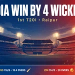 India Women vs Zimbabwe Women, 1st T20I: Deepti Sharma, Niki Prasad Seal Four-Wicket Win in Raipur