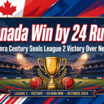 Canada vs Nepal, League 2 ODI: Samra Century Powers Canada to 24-Run Win