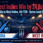 India vs West Indies, 4th T20I: Shai Hope's 102* Levels Series 2-2