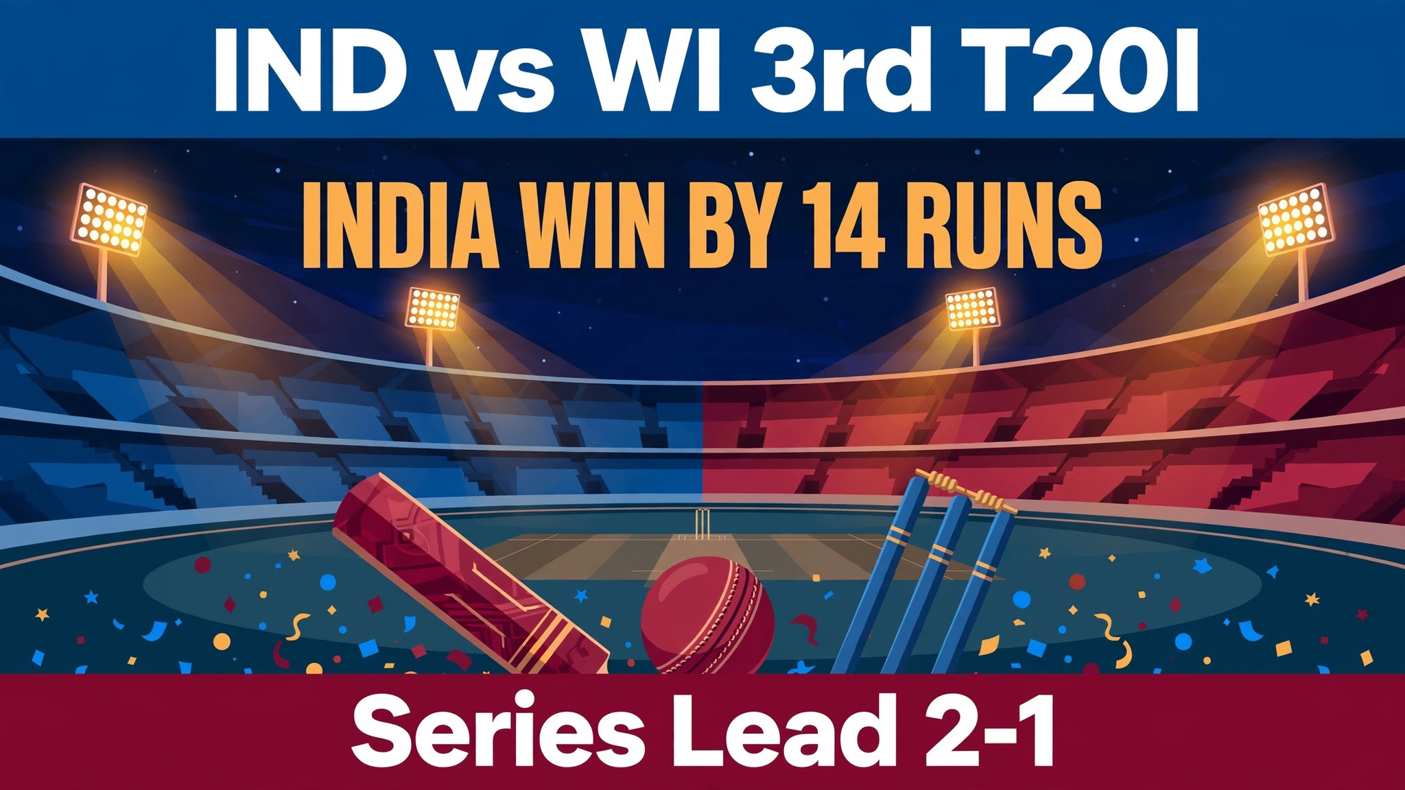 IND vs WI 3rd T20I: India Defend 223 to Beat West Indies by 14 Runs, Take 2-1 Lead