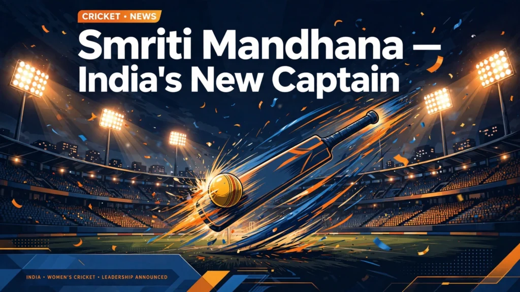 Smriti Mandhana Named India's New Captain: New Era Begins Against Zimbabwe
