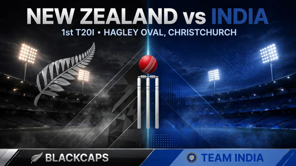 New Zealand vs India, 1st T20I 2026: Date, Time, Venue, Squads & Where to Watch