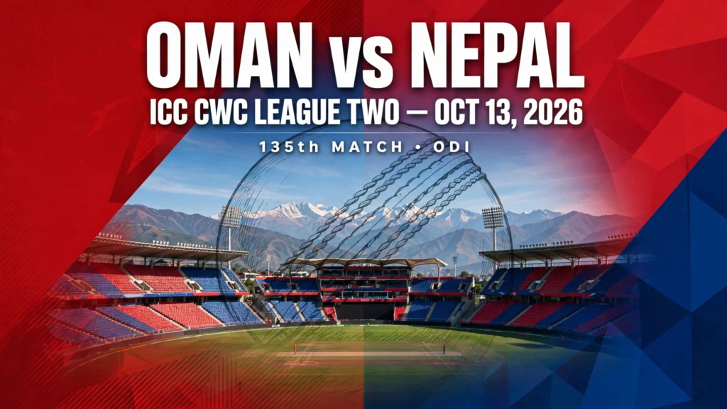 Oman vs Nepal, ICC CWC League Two: Date, Time, Venue, Squads & Where to Watch
