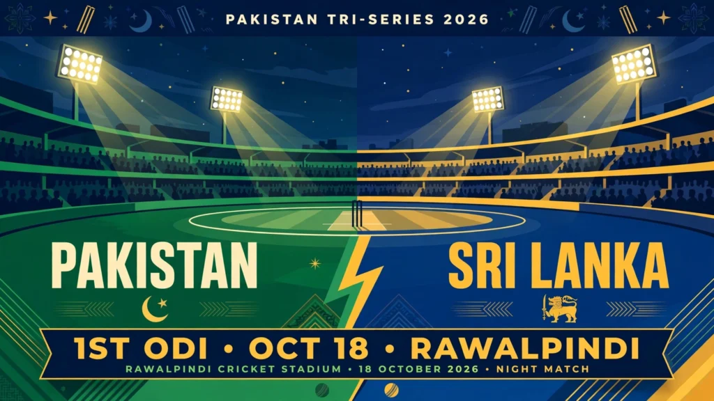Pakistan vs Sri Lanka, 1st ODI Tri-Series 2026: Date, Time, Venue, Squads & Where to Watch