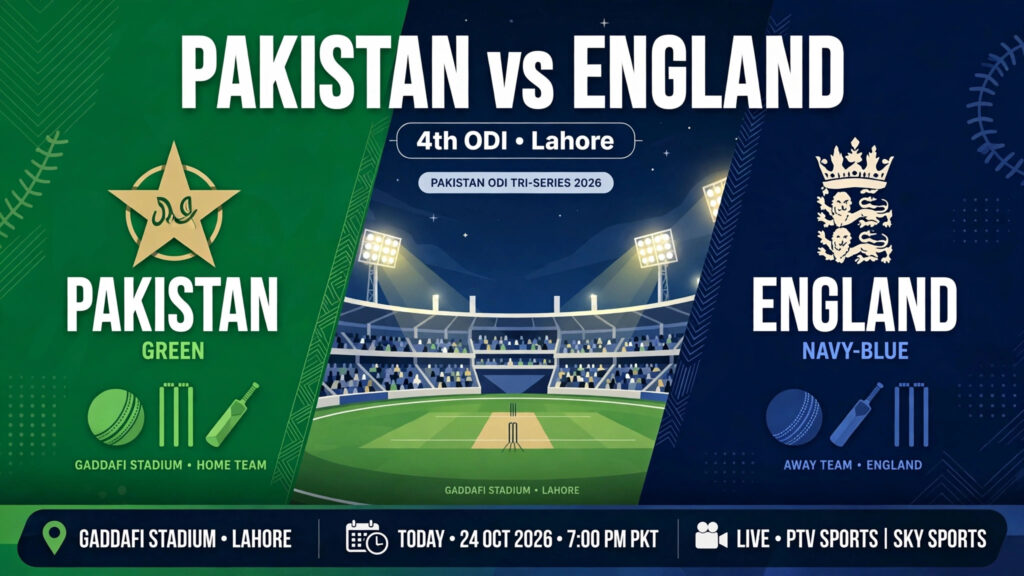 Pakistan vs England, 4th ODI: Date, Time, Venue, Squads & Where to Watch