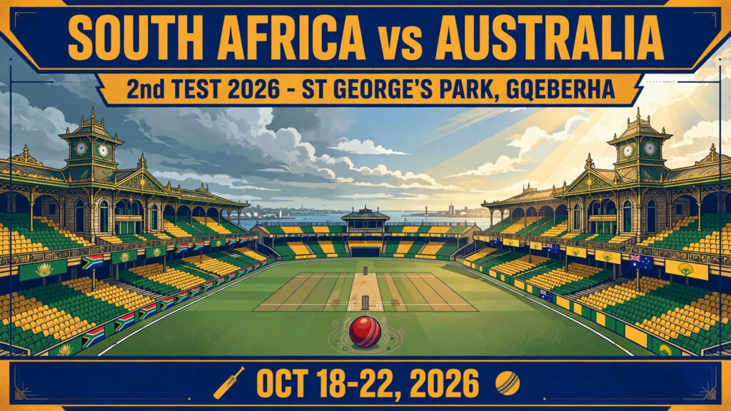South Africa vs Australia, 2nd Test 2026: Date, Time, Venue, Squads & Where to Watch