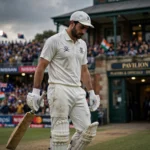 Timed out dismissal in cricket explained with batter walking back to pavilion