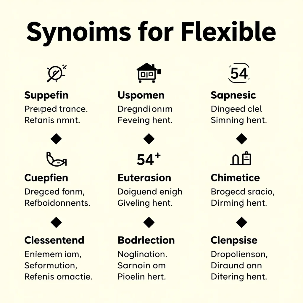 Synonyms for Flexible